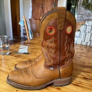 Double H Men’s Composite Toe Western Work Boots Bison Leather